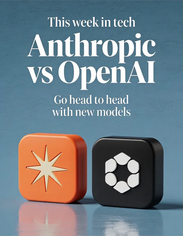 LinkedIn graphic reading “Anthropic vs OpenAI” over 3D rounded icon tiles of the Anthropic and OpenAI logos